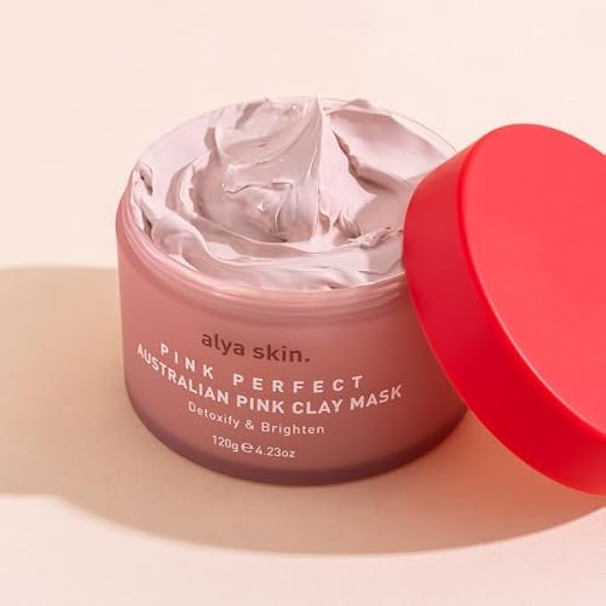 alya skin PINK CLAY MASK 120G - AUSTRALIAN PINK CLAY FACIAL MASK - PORE MINIMIZER, DETOXIFY SKIN, ACNE RECOVERY - Image 3